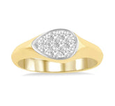 14kt Yellow Gold Diamond Ring- Size 6.5